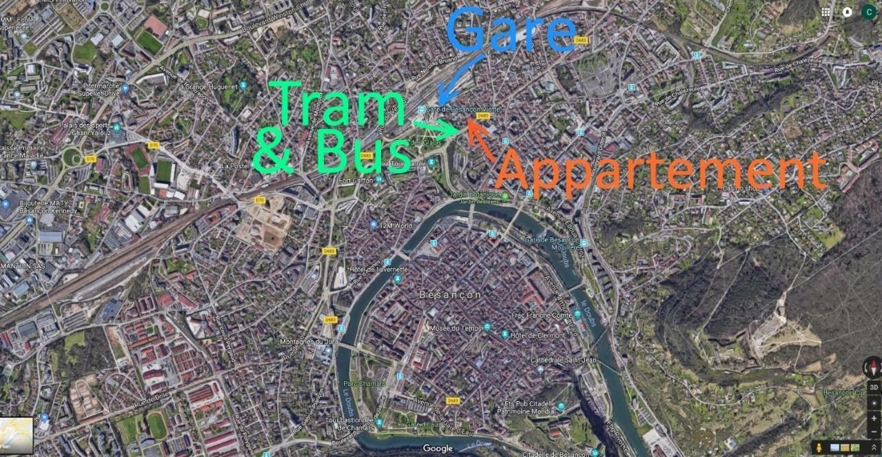 Bnbesak La Gare Viotte Безансон Экстерьер фото